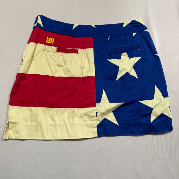 Loud Mouth Stars and Stripes Skort Size: 4 - Picture 6 of 13